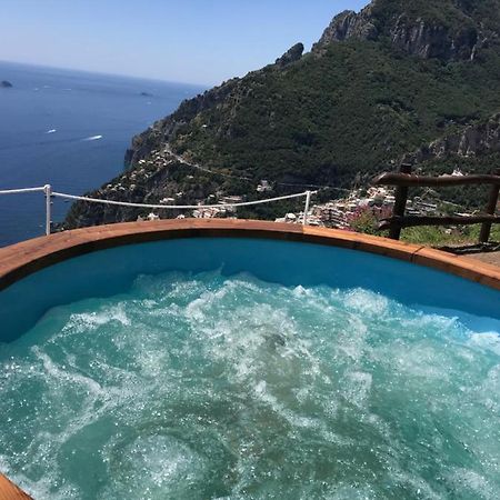 Villa La Tagliata Spectacular Jacuzzi Tub Amazing View And Private Parking Garage ポジターノ エクステリア 写真