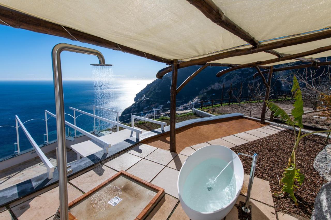 Villa La Tagliata Spectacular Jacuzzi Tub Amazing View And Private Parking Garage ポジターノ エクステリア 写真