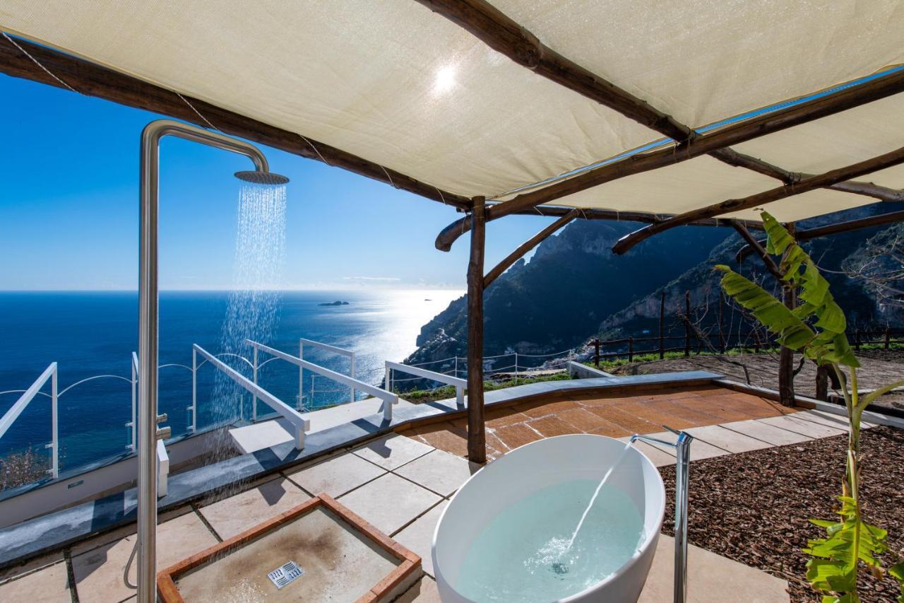 Villa La Tagliata Spectacular Jacuzzi Tub Amazing View And Private Parking Garage ポジターノ エクステリア 写真