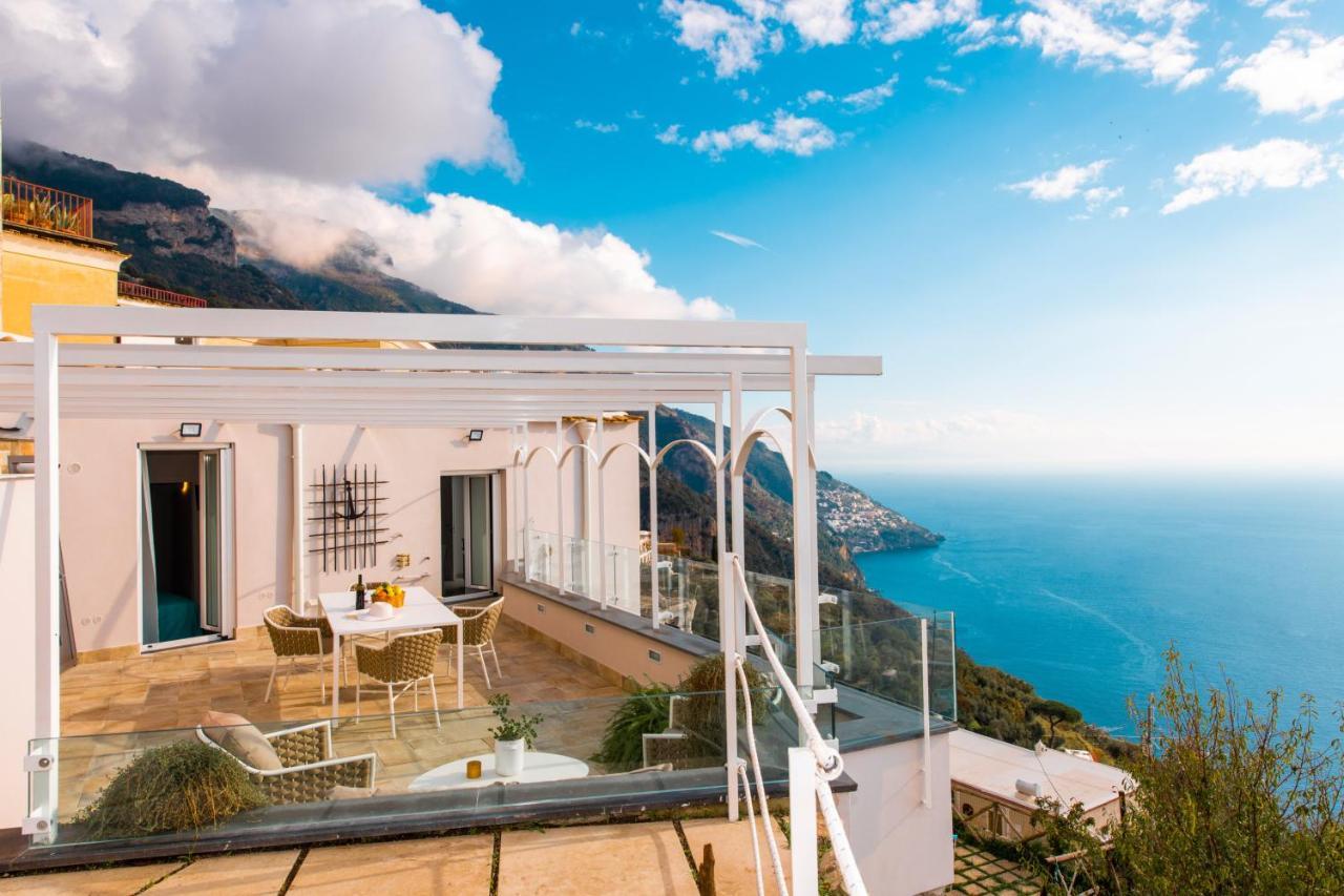 Villa La Tagliata Spectacular Jacuzzi Tub Amazing View And Private Parking Garage ポジターノ エクステリア 写真