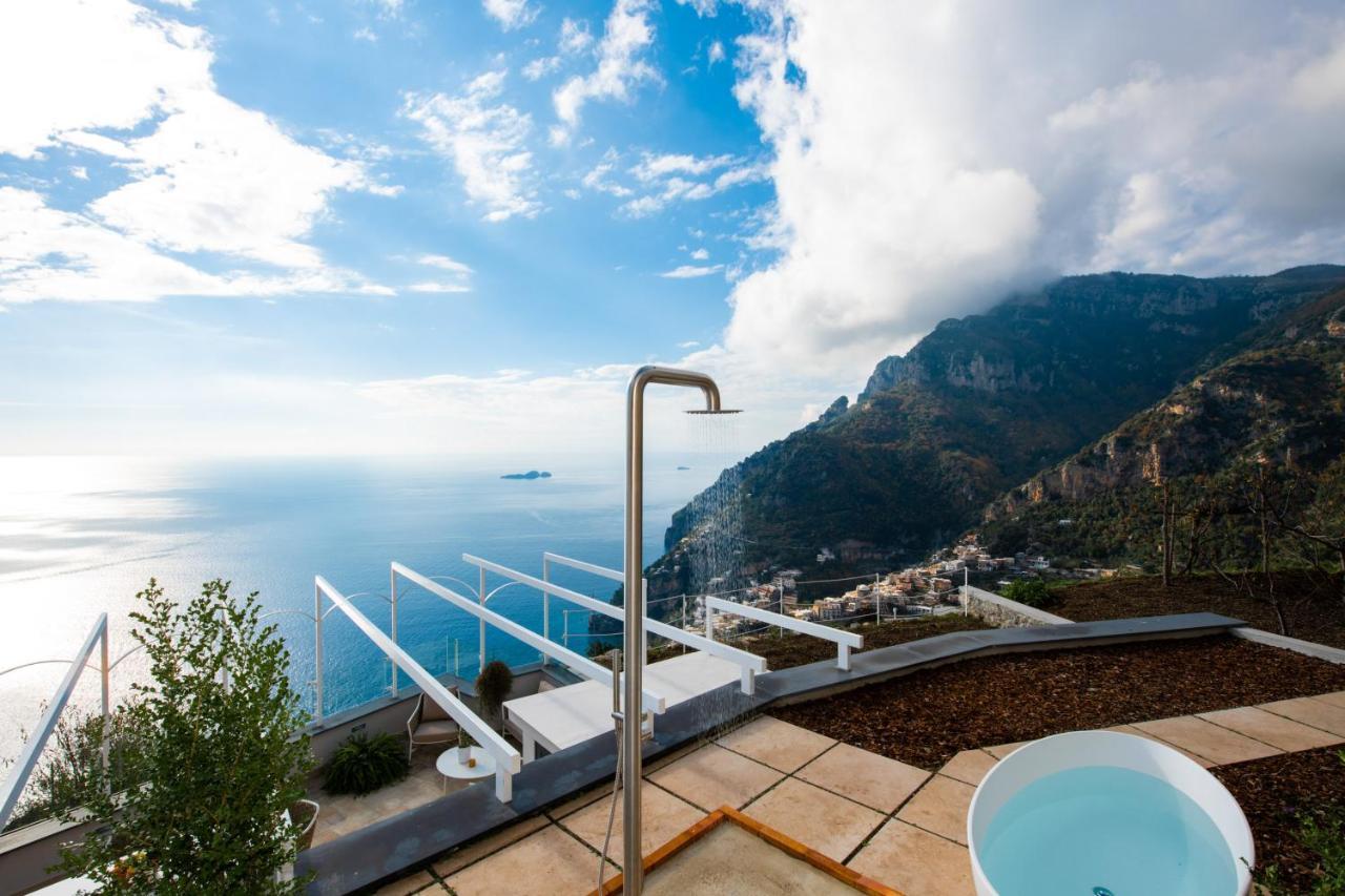 Villa La Tagliata Spectacular Jacuzzi Tub Amazing View And Private Parking Garage ポジターノ エクステリア 写真