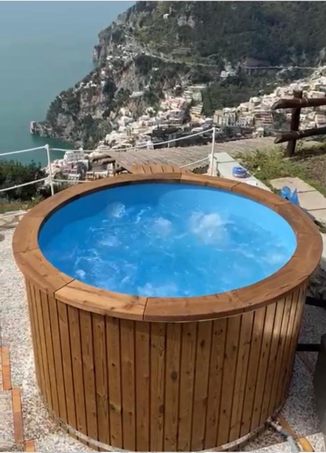 Villa La Tagliata Spectacular Jacuzzi Tub Amazing View And Private Parking Garage ポジターノ エクステリア 写真
